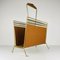 Vintage Italian Brass Magazine Rack, 1960s, Image 1