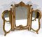 Specchio Trittico in legno dorato, anni '30, Immagine 14