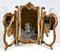 Specchio Trittico in legno dorato, anni '30, Immagine 4