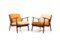 Danish Boomerang Easychairs in Teak, 1960s, Set of 2 1