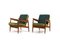 Early Danish Easychairs in Oak and Teak, 1950s, Set of 2, Image 3