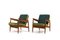 Fauteuils Early en Chêne et Teck, Danemark, 1950s, Set de 2 3