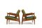 Early Danish Easychairs in Oak and Teak, 1950s, Set of 2, Image 2