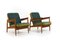 Early Danish Easychairs in Oak and Teak, 1950s, Set of 2, Image 6