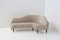 Corner Sofa in Velvet Beige attributed to Gio Ponti, 1950s 1