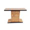 Vintage Console Table in Burl 1