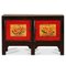 Red and Black Lacquer Mongolian Sideboard, 1920s 1