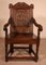 Early 17th Century Charles I Joined Oak Armchair 1