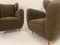 Large Italian Chairs in Chocolate Boucle, 1950s, Set of 2, Image 4