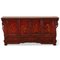 Red Lacquer Shanxi Sideboard with Carved Spandrels, 1920s, Image 1