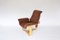 Fauteuil Manta Vintage Scandinave en Marron Cannelle par Ingmar Relling pour Westnofa, Norway, 1970s 4