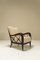 Armchairs in Ebonized Wood and Beige Upholstery by Paolo Buffa, Italy, 1940s, Set of 2, Image 9