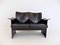 Korium 2-Sitzer Sofa aus Leder von Tito Agnoli für Matteo Grassi, 1970er 1