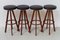 Sgabelli da bar moderni in teak di Hans Olsen per Frem Røjle, Danimarca, anni '60, set di 4, Immagine 9