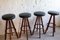 Danish Modern Teak Bar Stools by Hans Olsen for Frem Røjle, 1960s, Set of 4 19