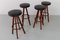 Danish Modern Teak Bar Stools by Hans Olsen for Frem Røjle, 1960s, Set of 4 4