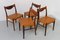 Danish Modern Rosewood Dining Room Chairs GS61 by Arne Wahl Iversen, 1950s, Set of 4 16