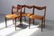 Danish Modern Rosewood Dining Room Chairs GS61 by Arne Wahl Iversen, 1950s, Set of 4 3