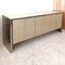 Vintage Postmodern Cream Glass & Steel Sideboard from Ello Furniture, USA, 1980s 1