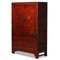 Armoire Rouge et Dorée avec Tiroirs, 1890s 1