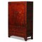 Red and Gold Armoire with Drawers, 1890s 1