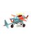 Red and Blue Airplane Toy, France, 1930s, Image 19