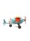 Rot-blaues Flugzeugspielzeug, Frankreich, 1930er 24