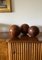 Wooden Spherical Sculptures, France, 1960s, Set of 3 10