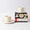 Porcelain Cups by Ettore Sottsass for Alessi, 1990s, Set of 2, Image 2