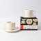 Tazas de porcelana de Ettore Sottsass para Alessi, años 90. Juego de 2, Imagen 2