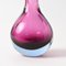 Purple and Blue Murano Sommerso Glass Vase, 1960s 7