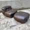 Soriana Chaise Lounge with Pouf by Tobia Scarpa for Cassina, 1970s, Set of 2 1