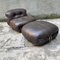 Soriana Chaise Lounge with Pouf by Tobia Scarpa for Cassina, 1970s, Set of 2, Image 3