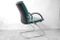 Modern German Green Leather Office Chairs, 1980s, Set of 3, Image 3