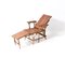 Art Nouveau Childrens Folding Deck Chair or Lounge Chair in Rattan, 1900s, Image 4