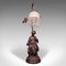 Lámpara figurativa francesa modernista de bronce, años 80, Imagen 3