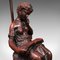 French Art Nouveau Revival Figural Light in Bronze, 1980s, Image 10