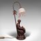 Lámpara figurativa francesa modernista de bronce, años 80, Imagen 4
