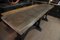 Longue Table Console en Teck et Sapin avec Pieds Crossbrecks, 1950s 7