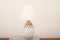 Table Lamp with Stone Base & Fabric Shade, Image 1
