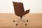 Office Chair in Brown Leather with Tubular Steel Frame by Ernst Lüthy for Atelier L, 1977, Image 3