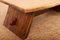 Tavolino con gambe, struttura e piatto in noce a forma di stivale, Immagine 5