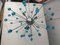 Handgefertigter italienischer Sputnik Kronleuchter aus blauem Muranoglas von Simoeng 4