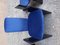 Black Lacquered Wood and Electric Blue Velvet Dining Chairs from Arflex, 1960s, Set of 6 5