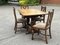 Edwardian Oak Draw Leaf Table and Chairs, Set of 5 6