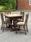 Edwardian Oak Draw Leaf Table and Chairs, Set of 5 3