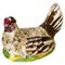 Antique French Majolica Hen Figurine, 1700s 1