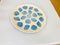 Large French Oyster Plate in Ceramic Blue and White from Elchinger, 1960, Image 9