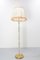 French Glass and Brass Floor Lamp, 1960, Image 2