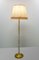 Französische Stehlampe aus Glas & Messing, 1960 9